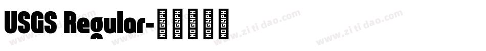 USGS Regular字体转换